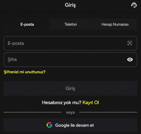 Kişisel hesaba nasıl giriş yapılır